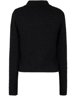 Manoush Pulls|Pull ajouré Pointelle noir