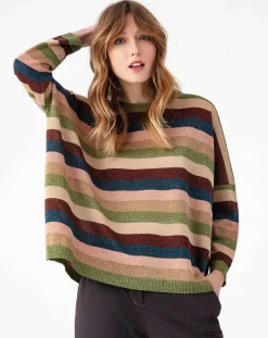 Indies Pulls|Pull Alesia rayures lurex