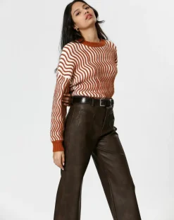 The Korner Pulls|Pull Alicia marron/crème