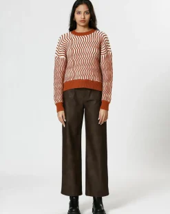 The Korner Pulls|Pull Alicia marron/crème