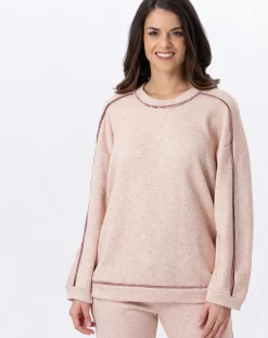 Le Chat Pulls|Pull Alpaga beige rose