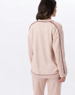 Le Chat Pulls|Pull Alpaga beige rose