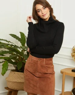 L'Armoire de Suzette Pulls|Pull Anna en Maille mélangée noir