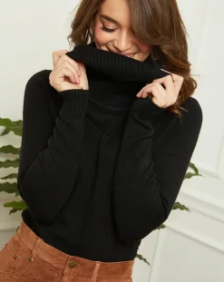 L'Armoire de Suzette Pulls|Pull Anna en Maille mélangée noir