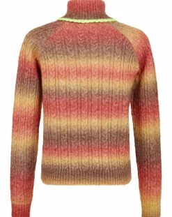 Manoush Pulls|Pull Arc-en-ciel kaki