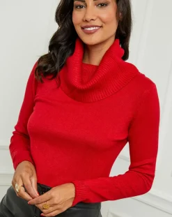 Soft Cashmere Pulls|Pull Ava rouge