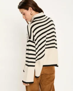 Lauren Vidal Pulls|Pull Billie rayé blanc