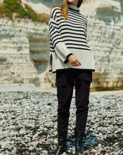 Lauren Vidal Pulls|Pull Billie rayé blanc