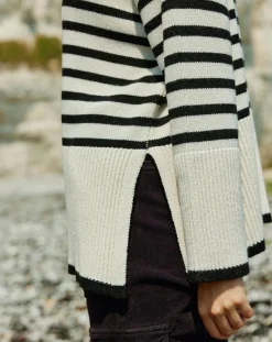 Lauren Vidal Pulls|Pull Billie rayé blanc