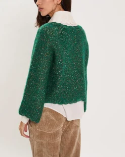 Manoush Pulls|Pull Bonbon vert gazon