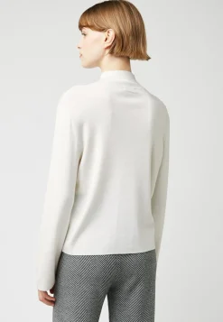 Rodier Pulls|Pull Béryl col montant blanc écru