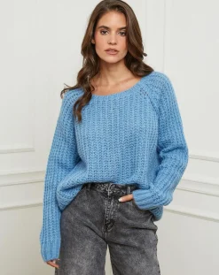 L'Armoire de Suzette Pulls|Pull Camille bleu