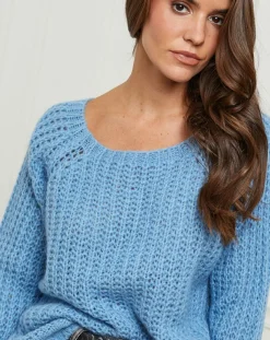 L'Armoire de Suzette Pulls|Pull Camille bleu