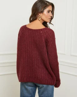L'Armoire de Suzette Pulls|Pull Camille bordeaux