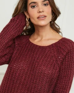 L'Armoire de Suzette Pulls|Pull Camille bordeaux