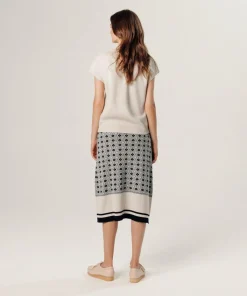 Rodier Pulls|Pull Cerise manches courtes col monta blanc écru