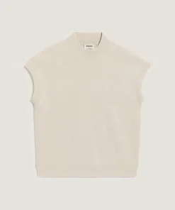 Rodier Pulls|Pull Cerise manches courtes col monta blanc écru