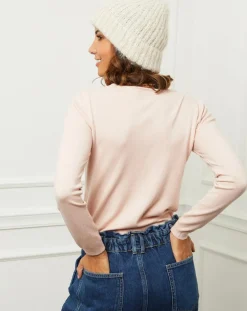 Soft Cashmere Pulls|Pull Célia rose pâle
