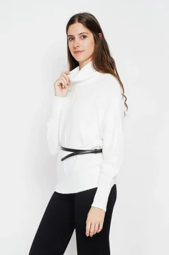 Assuili Sweats|Pull col boule naturel