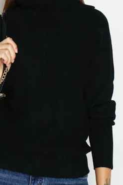 Assuili Sweats|Pull col boule noir