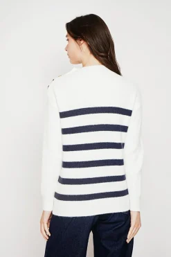 C&Jo Sweats|Pull col montant ajouré naturel