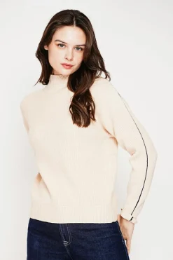 C&Jo Sweats|Pull col montant crème
