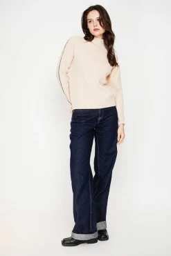 C&Jo Sweats|Pull col montant crème