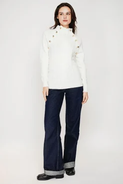 C&Jo Pulls|Pull col montant naturel