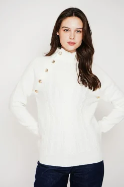 C&Jo Pulls|Pull col montant naturel