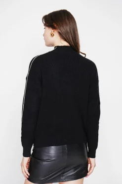 C&Jo Pulls|Pull col montant noir