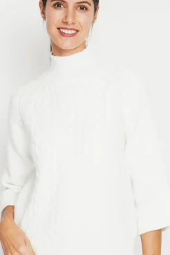 Assuili Pulls|Pull col montant torsadé naturel