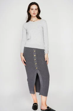 C&Jo Pulls|Pull col rond classique givre