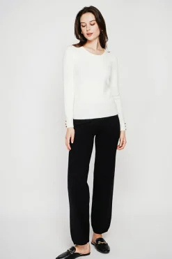 C&Jo Pulls|Pull col rond classique naturel