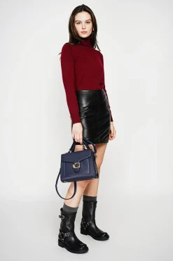 C&Jo Sweats|Pull col roulé classique bordeaux