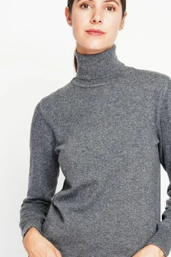 Assuili Pulls|Pull col roulé classique loup