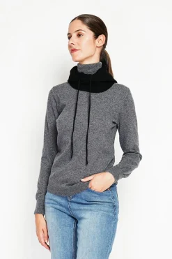 Assuili Pulls|Pull col roulé classique loup