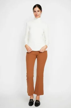 Assuili Sweats|Pull col roulé classique naturel