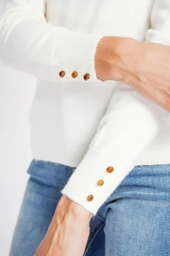 C&Jo Pulls|Pull col roulé classique naturel