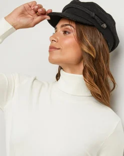 Soft Cashmere Pulls|Pull col roulé Justine ecru