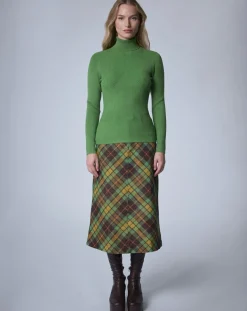 Manoush Pulls|Pull col roulé Petite Côte vert