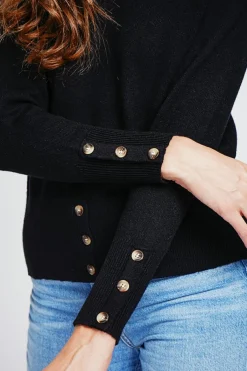 Assuili Sweats|Pull col roulés noir