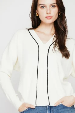 C&Jo Sweats|Pull col V naturel