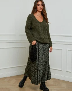 L'Armoire de Suzette Pulls|Pull Constance kaki