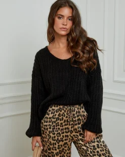 L'Armoire de Suzette Pulls|Pull Constance noir