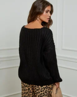 L'Armoire de Suzette Pulls|Pull Constance noir