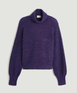 Rodier Pulls|Pull Cordélia col roulé violet foncé