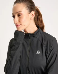 Odlo Pulls|Pull de running 1/2 zip Zeroweight noir