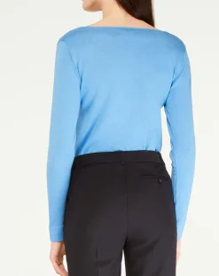 Galeries Lafayette Pulls|Pull Drice Col carré bleu