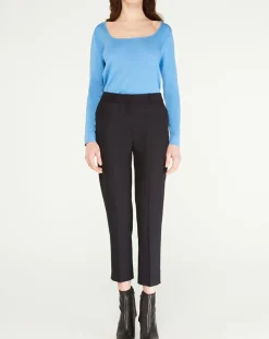 Galeries Lafayette Pulls|Pull Drice Col carré bleu