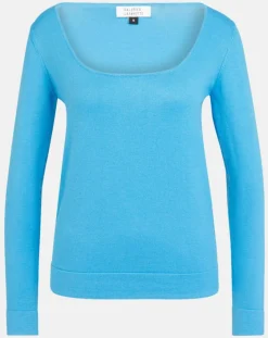 Galeries Lafayette Pulls|Pull Drice Col carré bleu